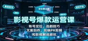 影视号爆款运营课：账号定位，选剧技巧，文案创作，剪映PR剪辑和影视解说避坑 – 战狼项目网_分享创业资讯_最新网络项目资源-生财有道