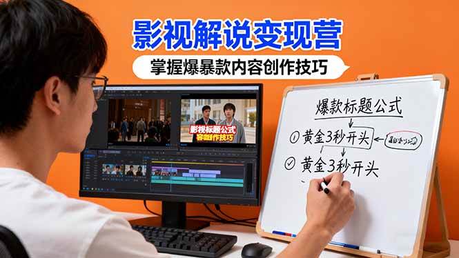 影视解说变现营：通过30+实战案例爆款内容创作技巧，掌握影视解说盈利密码 – 战狼项目网_分享创业资讯_最新网络项目资源-生财有道
