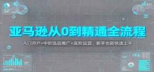 亚马逊从0到精通全流程：入门开户+中阶选品推广+高阶运营，新手也能快速上手 – 战狼项目网_分享创业资讯_最新网络项目资源-生财有道