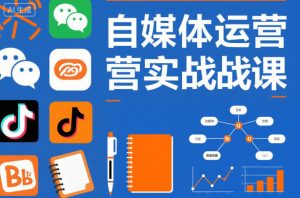 自媒体运营实战课，掌握一套系统的自媒体运营底层方法论，成为优秀的内容创作者 – 战狼项目网_分享创业资讯_最新网络项目资源-生财有道