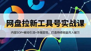 网盘拉新工具号实战课，内容SOP+被动引流+多端变现，打造持续收益月入破万 – 战狼项目网_分享创业资讯_最新网络项目资源-生财有道