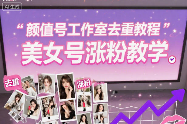 颜值号工作室去重教程，美女号涨粉教学 – 战狼项目网_分享创业资讯_最新网络项目资源-生财有道