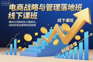 电商战略与管理落地班线下课，教你公司如何从小做到大，如何实现业绩和利润倍增【录音】 – 战狼项目网_分享创业资讯_最新网络项目资源-生财有道