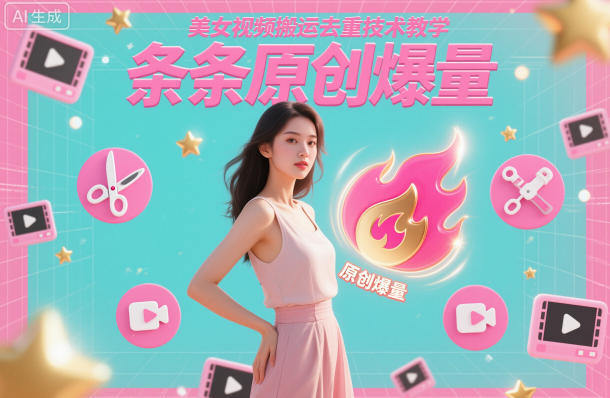 美女视频搬运去重技术教学，条条原创爆量 – 战狼项目网_分享创业资讯_最新网络项目资源-生财有道