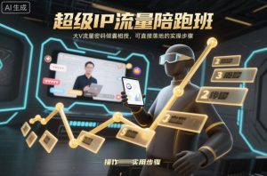 超级IP流量陪跑班,大V流量密码倾囊相授,可直接落地的实操步骤 – 战狼项目网_分享创业资讯_最新网络项目资源-生财有道