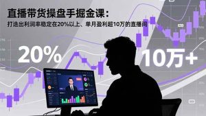 直播带货操盘手掘金课：打造出利润率稳定在20%以上、单月盈利超10万的直播间 – 战狼项目网_分享创业资讯_最新网络项目资源-生财有道