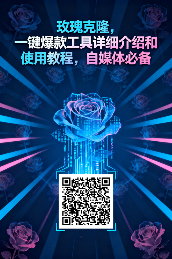 图片[4]-玫瑰克隆工具，一键去重爆款，自媒体必备神器，视频教程 – 战狼项目网_分享创业资讯_最新网络项目资源-生财有道