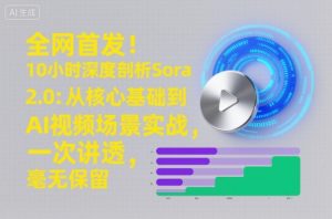 全网首发!10小时深度剖析Sora 2.0:从核心基础到AI视频场景实战,一次讲透,毫无保留 – 战狼项目网_分享创业资讯_最新网络项目资源-生财有道