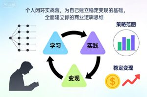 个人闭环实战营,为自己建立稳定变现的基础,全面建立你的商业逻辑思维 – 战狼项目网_分享创业资讯_最新网络项目资源-生财有道