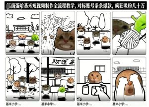 卤蛋哈基米短视频制作全流程教学，条条爆款，疯狂吸粉几十万 – 战狼项目网_分享创业资讯_最新网络项目资源-生财有道