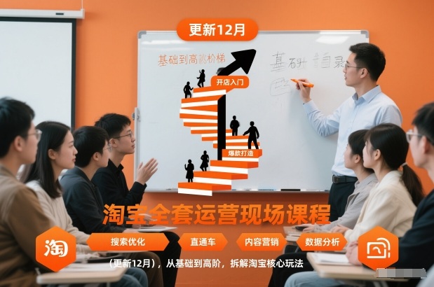 淘宝全套运营现场课程（更新12月），从基础到高阶，拆解淘宝核心玩法 – 战狼项目网_分享创业资讯_最新网络项目资源-生财有道