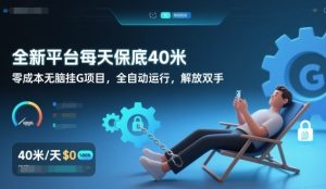 全新平台每天保底40米，零成本无脑挂G项目，全自动运行，解放双手【揭秘】 – 战狼项目网_分享创业资讯_最新网络项目资源-生财有道