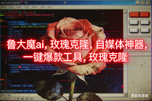 ai鲁大魔，自媒体必备的软件，玫瑰克隆神器，一键爆款，详细教程 – 战狼项目网_分享创业资讯_最新网络项目资源-生财有道
