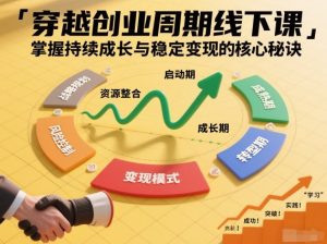 刘宇穿越创业周期线下课，掌握持续成长与稳定变现的核心秘诀 – 战狼项目网_分享创业资讯_最新网络项目资源-生财有道
