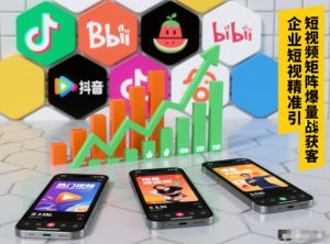 企业短视频精准引流矩阵获客，短视频矩阵爆量战法 – 战狼项目网_分享创业资讯_最新网络项目资源-生财有道