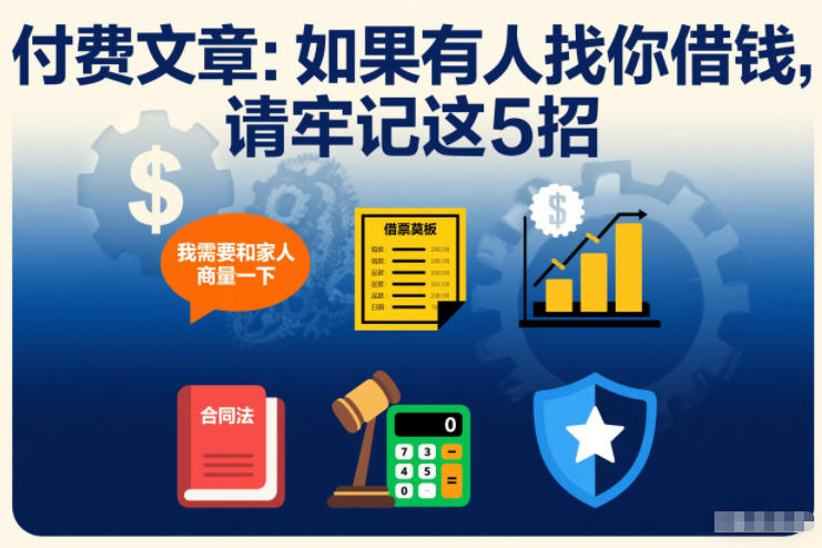 付费文章：如果有人找你借钱，请牢记这5招 – 战狼项目网_分享创业资讯_最新网络项目资源-生财有道