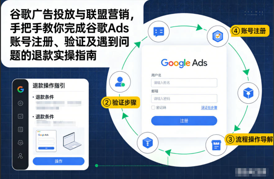 谷歌广告投放与联盟营销，手把手教你完成谷歌Ads账号注册、验证及遇到问题的退款实操指南 – 战狼项目网_分享创业资讯_最新网络项目资源-生财有道