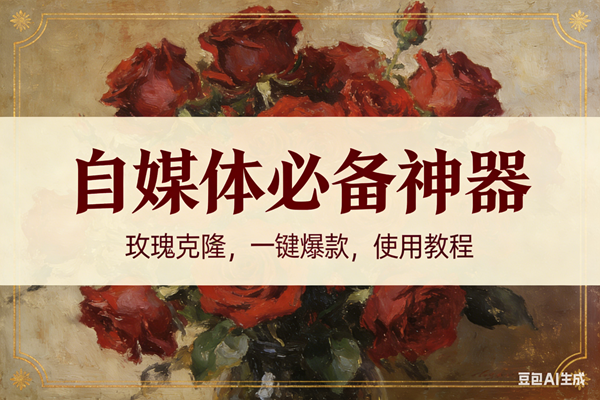 玫瑰克隆神器，ai鲁大魔，自媒体必备的软件，一键爆款，详细教程 – 战狼项目网_分享创业资讯_最新网络项目资源-生财有道