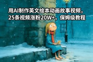 用AI制作英文绘本动画故事视频，25条视频涨粉20W+，保姆级教程 – 战狼项目网_分享创业资讯_最新网络项目资源-生财有道