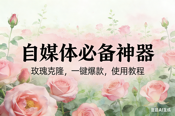 玫瑰克隆神器，ai鲁大魔，自媒体必备工具，一键爆款神器，详细教程 – 战狼项目网_分享创业资讯_最新网络项目资源-生财有道