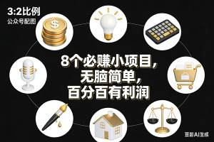 8个必赚小项目，无脑简单，百分百有利润，副业首选，日入300+ – 战狼项目网_分享创业资讯_最新网络项目资源-生财有道