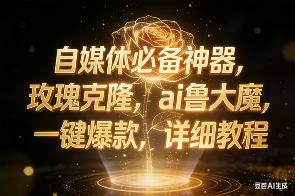 玫瑰克隆神器，ai鲁大魔，自媒体必备神器，一键爆款，详细教程 – 战狼项目网_分享创业资讯_最新网络项目资源-生财有道