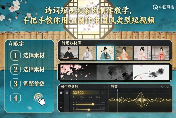 古诗词短视频案例制作教学，手把手教你用AI制作中国风类型短视频 – 战狼项目网_分享创业资讯_最新网络项目资源-生财有道
