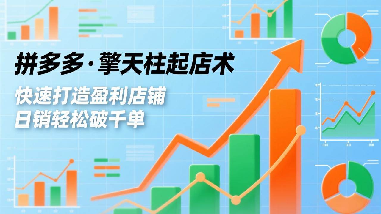 拼多多·擎天柱起店术，爆流布局、利润起飞、不断流，快速打造盈利店铺，日销轻松破千单 – 战狼项目网_分享创业资讯_最新网络项目资源-生财有道