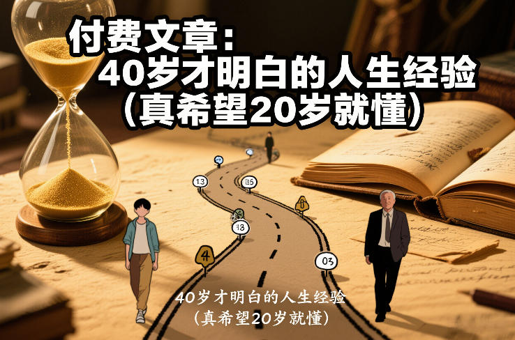 付费文章：40岁才明白的人生经验（真希望20岁就懂） – 战狼项目网_分享创业资讯_最新网络项目资源-生财有道