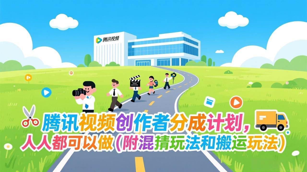 腾讯视频创作者分成计划，人人都可以做（附混剪玩法和搬运玩法） – 战狼项目网_分享创业资讯_最新网络项目资源-生财有道