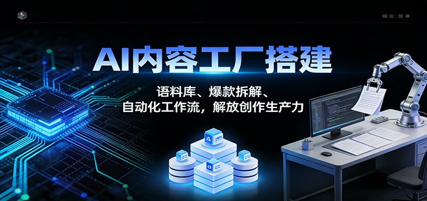 AI内容工厂搭建：语料库、爆款拆解、自动化工作流，解放创作生产力 – 战狼项目网_分享创业资讯_最新网络项目资源-生财有道