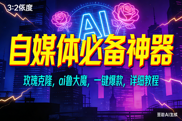 玫瑰克隆神器，ai鲁大魔，自媒体必备工具，一键爆款神器，详细教程 – 战狼项目网_分享创业资讯_最新网络项目资源-生财有道
