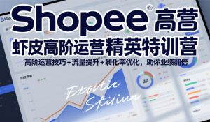 Shopee虾皮高阶运营精英特训营，高阶运营技巧+流量提升+转化率优化，助你业绩翻倍 – 战狼项目网_分享创业资讯_最新网络项目资源-生财有道