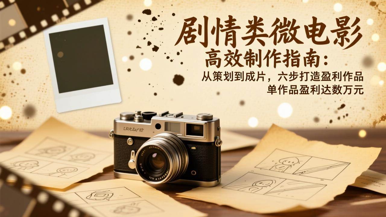 剧情类微电影高效制作指南：从策划到成片，六步打造盈利作品，单作品盈利达数万元 – 战狼项目网_分享创业资讯_最新网络项目资源-生财有道