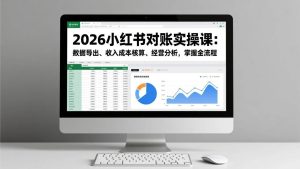 2026小红书对账实操课：数据导出、收入成本核算、经营分析，掌握全流程 – 战狼项目网_分享创业资讯_最新网络项目资源-生财有道