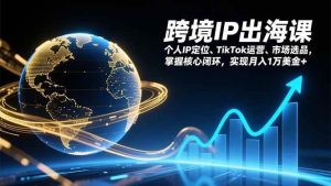 跨境IP出海课，个人IP定位、TikTok运营、市场选品，掌握核心闭环，实现月入1万美金+ – 战狼项目网_分享创业资讯_最新网络项目资源-生财有道