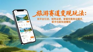 旅游赛道变现玩法：双平台引流、矩阵运营，掌握完整商业模式，新手也能快速赚钱 – 战狼项目网_分享创业资讯_最新网络项目资源-生财有道