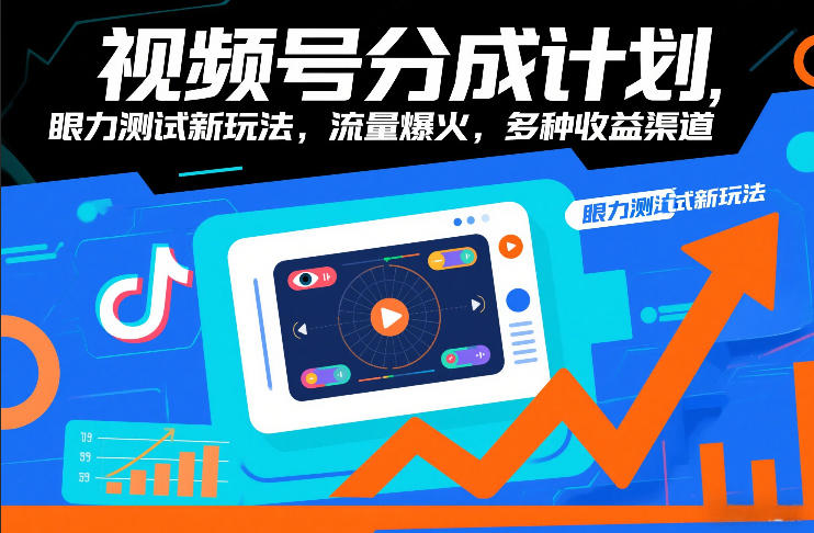 视频号分成计划，眼力测试新玩法，流量爆火，多种收益渠道 – 战狼项目网_分享创业资讯_最新网络项目资源-生财有道