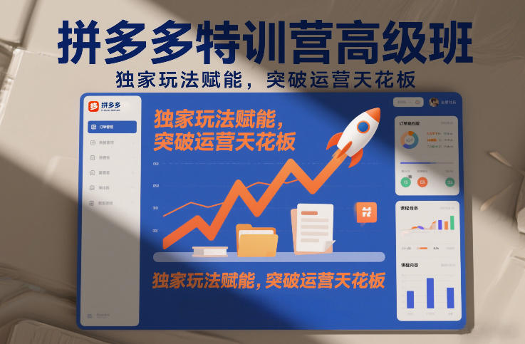 拼多多特训营高阶班，独家玩法赋能，突破运营天花板（更新26年1月） – 战狼项目网_分享创业资讯_最新网络项目资源-生财有道