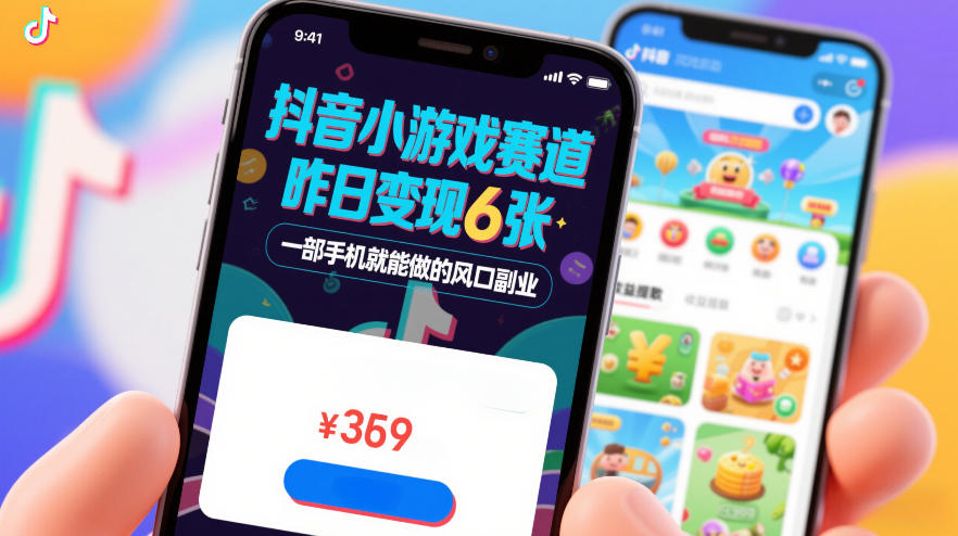 抖音小游戏赛道，昨日变现600+，零基础一部手机就能做的风口副业【揭秘】 – 战狼项目网_分享创业资讯_最新网络项目资源-生财有道