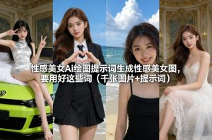 性感美女Ai绘图提示词生成性感美女图，要用好这些词（千张图片+提示词） – 战狼项目网_分享创业资讯_最新网络项目资源-生财有道