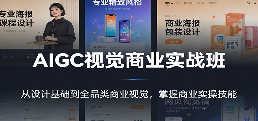 AIGC视觉商业实战班：从设计基础到全品类商业视觉，掌握商业实操技能 – 战狼项目网_分享创业资讯_最新网络项目资源-生财有道