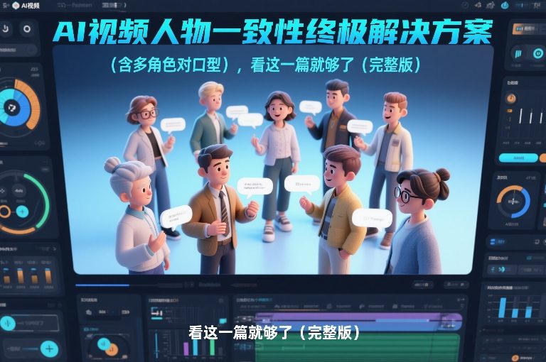 AI视频人物一致性终极解决方案（含多角色对口型），看这一篇就够了（完整版） – 战狼项目网_分享创业资讯_最新网络项目资源-生财有道