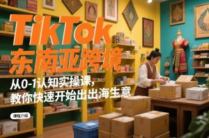 TikTok东南亚跨境从0-1认知实操课，教你快速开始出海生意 – 战狼项目网_分享创业资讯_最新网络项目资源-生财有道