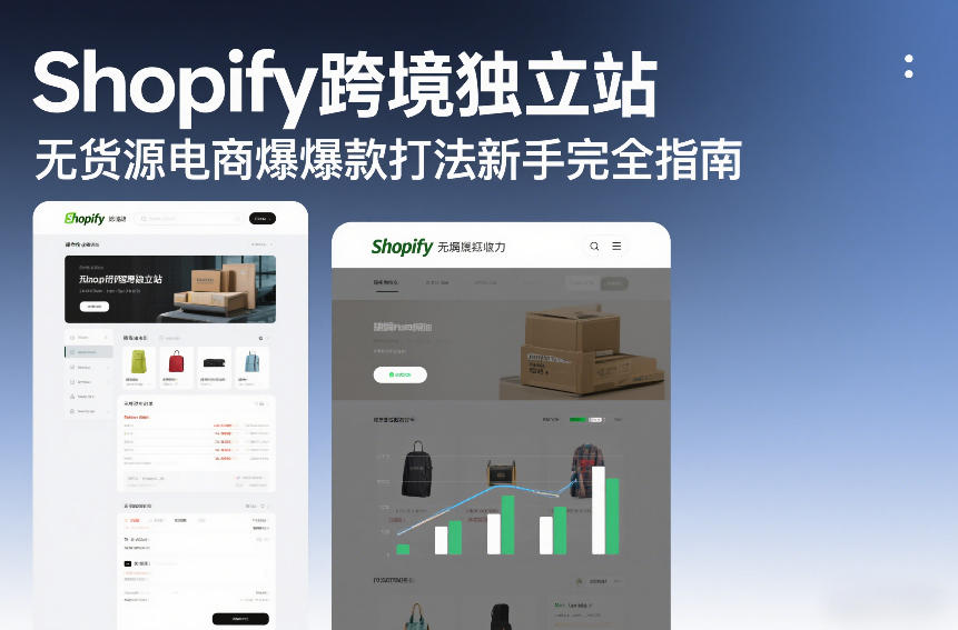 Shopify跨境独立站无货源电商爆款打法新手完全指南 – 战狼项目网_分享创业资讯_最新网络项目资源-生财有道
