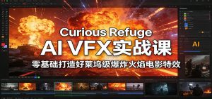 Curious Refuge AI VFX实战课,零基础打造好莱坞级爆炸火焰电影特效 – 战狼项目网_分享创业资讯_最新网络项目资源-生财有道