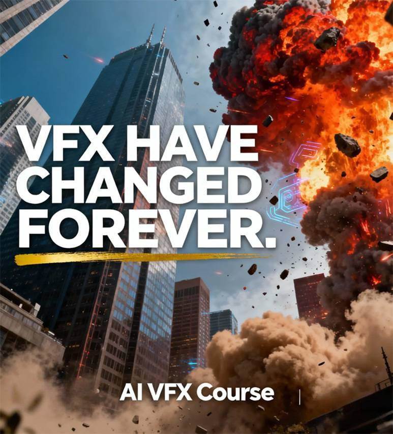 图片[1]-AI视觉特效（AI VFX）实战课：运用前沿工具高效制作电影级爆炸、火焰、烟雾、环境和角色特效 – 战狼项目网_分享创业资讯_最新网络项目资源-生财有道