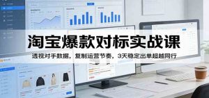 淘宝爆款对标实战课:透视对手数据,复制运营节奏,3天稳定出单超越同行 – 战狼项目网_分享创业资讯_最新网络项目资源-生财有道