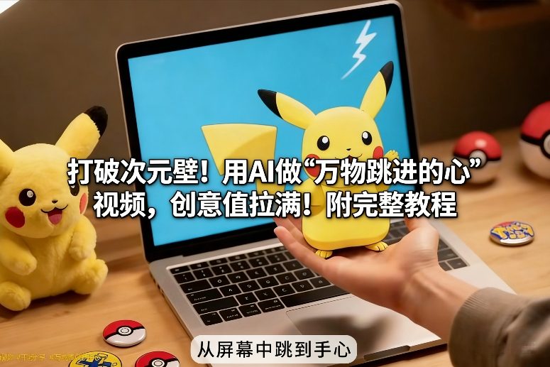 打破次元壁！用AI做【万物跳进手心】视频，创意值拉满！附完整教程 – 战狼项目网_分享创业资讯_最新网络项目资源-生财有道