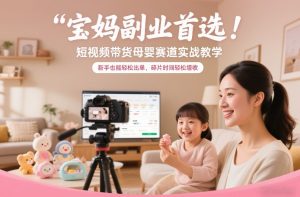宝妈副业首选!短视频带货母婴赛道实战教学,新手也能轻松出单,碎片时间轻松增收 – 战狼项目网_分享创业资讯_最新网络项目资源-生财有道